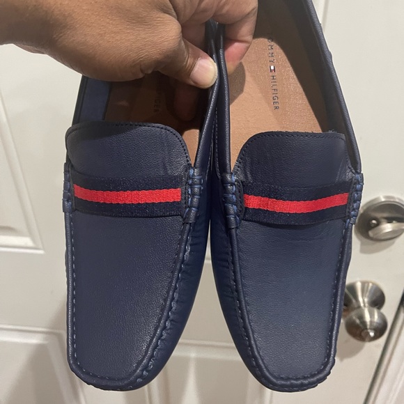 Tommy Hilfiger Driving Loafers Shoe Blue Sz 10 - Picture 2 of 10